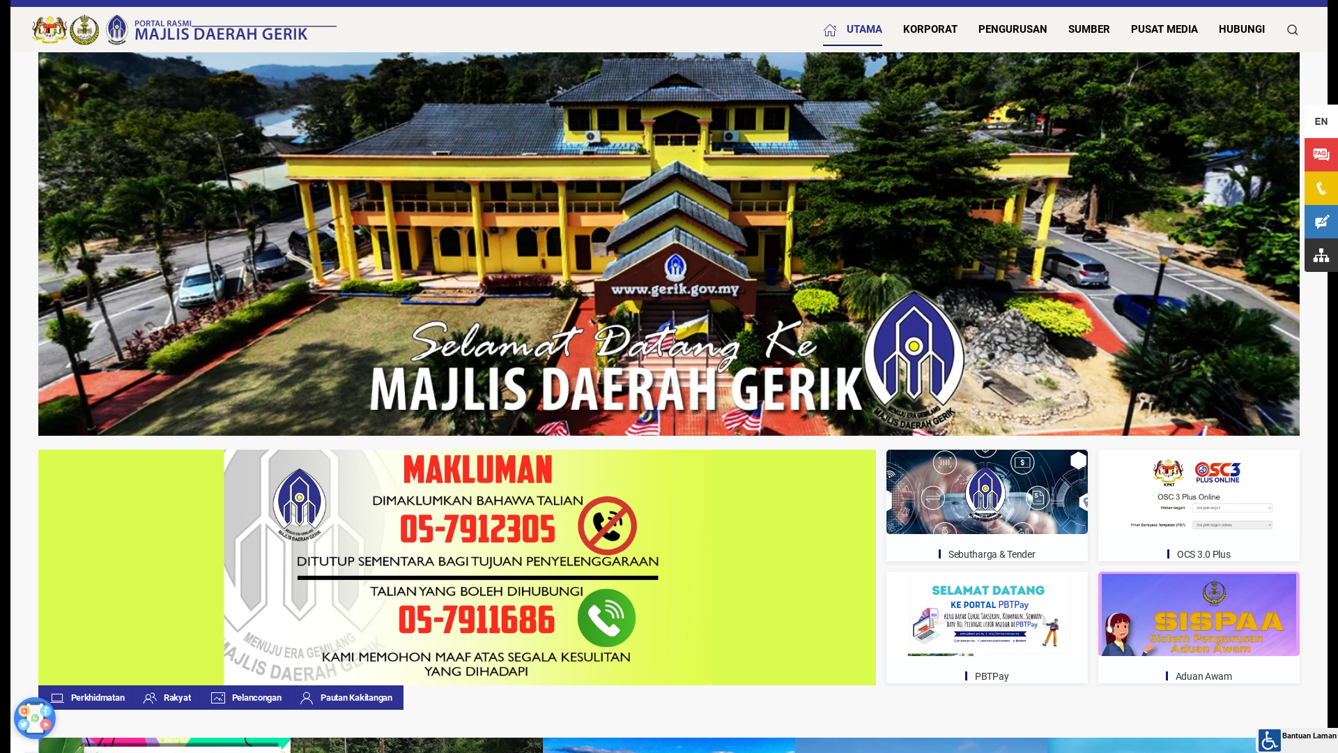 Screenshot Website