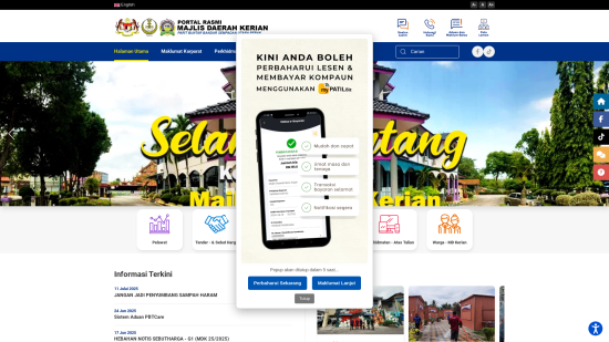 Screenshot Website