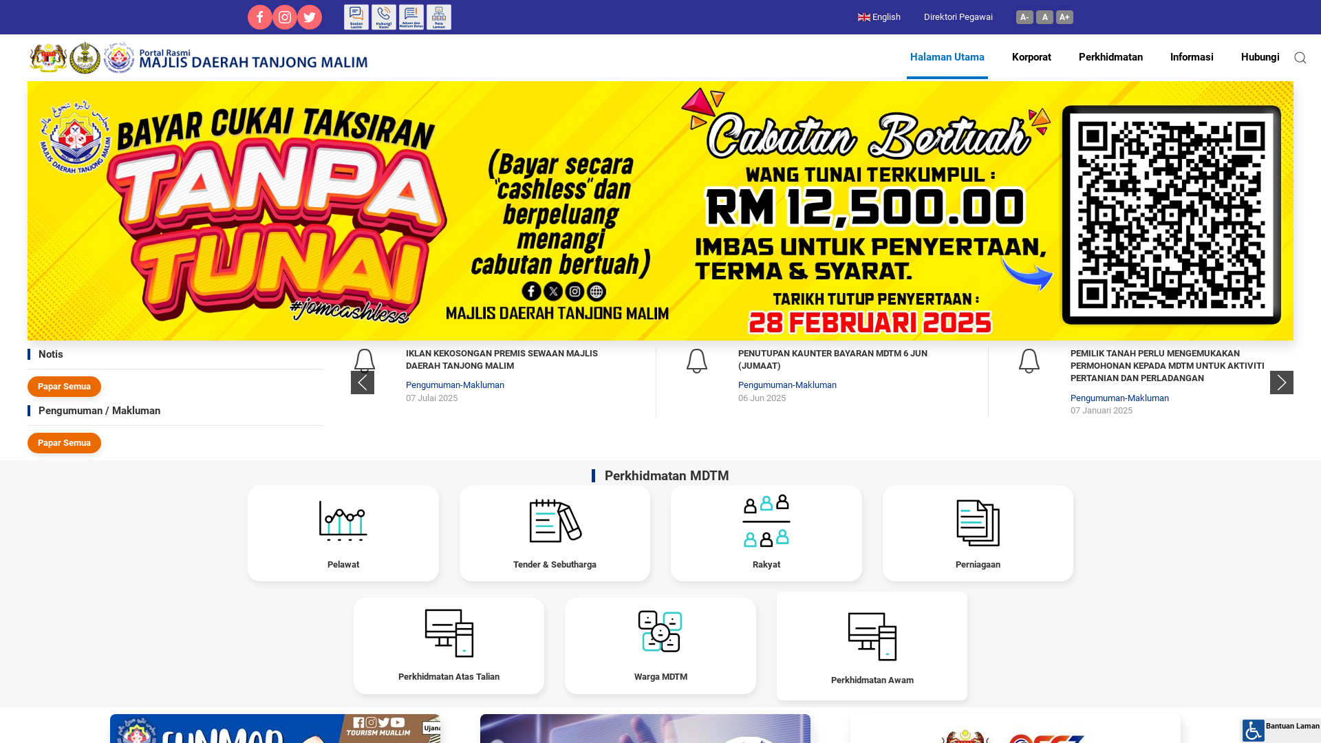 Screenshot Website
